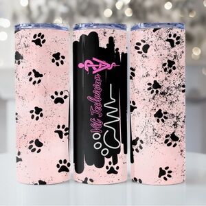 Handmade Veterinary Technician 20oz tumbler - Stainless Steel, Perfect Gift